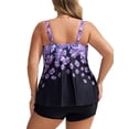 thumbnail image 3 of Traje de baño de dos piezas Hanna Nikole Vintage Purple Flower L, 3 of 6