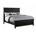 California King Size Platform Bed, Wooden Bed Frame with Headboard