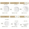 thumbnail image 2 of vancasso 36 pcs Dinnerware Sets, Plates and Bowls Set for 6, Porcelain Dinner Set, White, 2 of 10