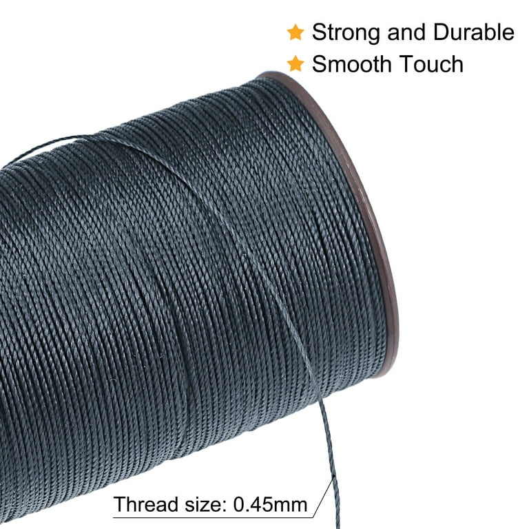 Thin Waxed Thread 175 Yards 0.45mm Polyester String Cord for Machine Sewing  Hand Quilting Weaving, Orange 