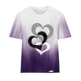 thumbnail image 4 of BLVB Womens Heart Shirts Short Sleeve Valentine's Day Crewneck Graphic Tees Tops Summer Casual T Shirts Valentines Gifts, 4 of 4