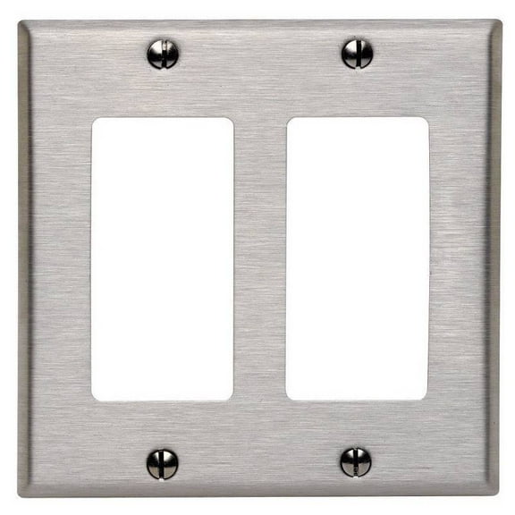 WALLPLATE SS DECORA/GFCI (Pack of 1)