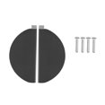 thumbnail image 4 of PTOOTP 2Ud Semicirculares Para Cajones De Aluminio Espacial Negro Para Gabinete Hogar Europeo, 4 of 8