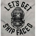 thumbnail image 2 of Funny Get Ship Faced Drinking Pun Unisex Fleece Graphic Zip Up Hoodie Brisco Brands 3X, 2 of 5