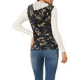 thumbnail image 3 of INSPIRE CHIC Women's Camo Drawstring Waist Hooded Jacket Cargo Vest, 3 of 6