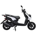 thumbnail image 4 of X-Pro Brand New 150 Gas Moped Scooter Adult Bike, 12" Aluminum Wheels Electric/Kick Start Dual Headlights, 4 of 5