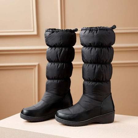 Summer Saving Clearance AXXD Middle Heels Shoes Knee-High Outdoor Ladies Womens Running Shoes Womens Boots Hiker Boots Fashion Fall Autumn Boots For Rollback