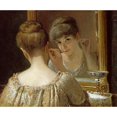 thumbnail image 3 of Champney, James Wells 14x12 Black Modern Framed Museum Art Print Titled - The Coquette, 3 of 5