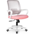 thumbnail image 5 of NEO CHAIR Ergonomic Office Chair, Lumbar Support Mid Back, Mesh Home Office Computer Desk Chair with Armrests, Pastel Pink, 5 of 9