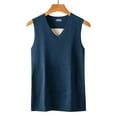 thumbnail image 2 of Tnhcen Men's Thermal Vests No Stitch Fleece Lined Double Sided Brushed Fleece Warm Sleeveless Base Layer Top Stretchy Soft Slim Fit Sleepwear Undershirt L - 4XL, 2 of 5