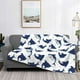 thumbnail image 2 of Fotbe Cute Shark Manta de Franela con Estampado, Manta Ultrasuave para Cama, Sofá, Auto, Hipoalergénica y Antibolitas-60"x50", 2 of 6