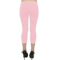 thumbnail image 3 of Vivian's Fashions Capri Leggings - Cotton, Misses Size (Pink, 1X), 3 of 3