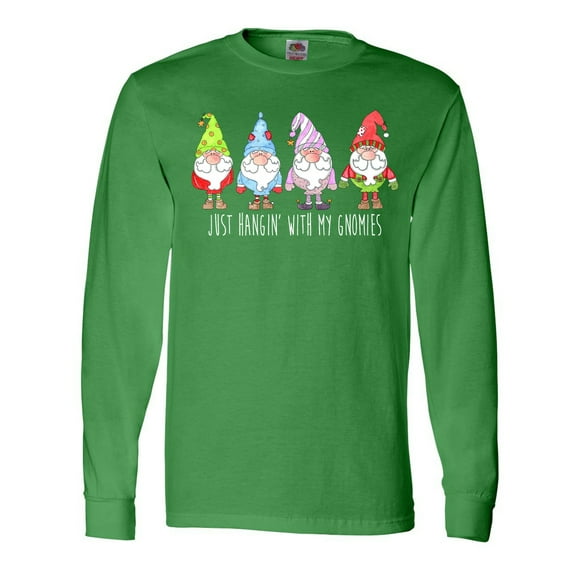 Inktastic Christmas Hangin with My Gnomies Long Sleeve T-Shirt