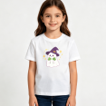thumbnail image 2 of Girls Graphic Tees Ghost Shamrock Kids T Shirt Cute Halloween 100% Cotton Short Sleeve Soft Tops 4-13Y, 2 of 5