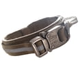 thumbnail image 2 of Reflective Dog Heavy Metal Buckle Collar with Handle Adjustable Nylon Pet Collar for Medium and Large Dogs Training (Brown,XL ), 2 of 3