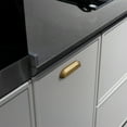 thumbnail image 4 of Goo-Ki 5''(128 MM) Hole Centers Antique Brass Cabinet Cup Handles, Luxury Zinc Alloy Cabinet Pulls for Dresser,Drawer,and Cupboard, 6 Pack, 4 of 7