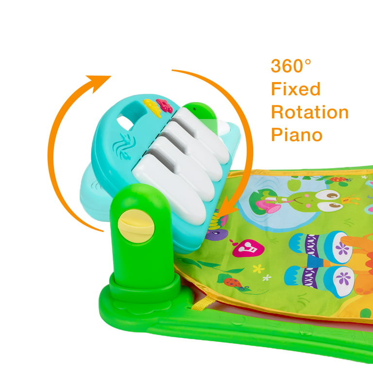 UNIH Baby Gym Play Mats, Kick and Play Piano Gym Activity Center for  Toddlers Age 0 to 24 Months (Green)