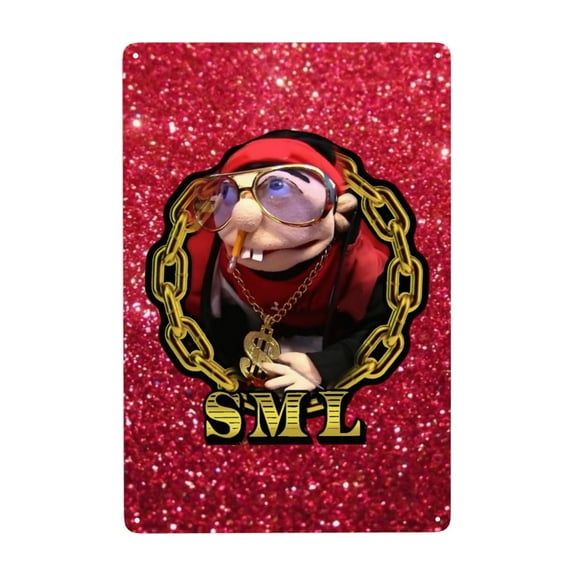 Vintage Metal Tin Sign SML Jeffy Poster Wall Decor for Home Bar Room 8"x12"