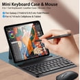 thumbnail image 2 of for Samsung Galaxy Z Fold 7 6 5 4 3 Shockproof Case With Keyboard and Mouse, Portable Bluetooth Keyboard with Leather Case and Capacitive Pen, 4 in 1 Set for Z Fold7 6 5 4 3 Accessories,Green, 2 of 7