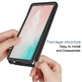 thumbnail image 4 of Allytech Clear Case for Samsung Galaxy Note 20, Hard PC Back Cover Heavy Duty Defender Shockproof Anti-scratch Bumper Defender Case Cover for Samsung Galaxy Note 20, Black, 4 of 6
