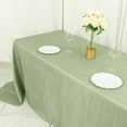 thumbnail image 6 of BalsaCircle 90" x 132" Sage Green Accordion Crinkle Taffeta Rectangular Tablecloth Reception, 6 of 8