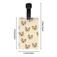 thumbnail image 4 of Luggage Tags for Suitcases, Funny Cute Corgi Dog Face Leather Bag Luggage Tags ID Label Tags Privacy Protection Travel Bag Labels, 4 of 6