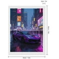 thumbnail image 2 of Diamond Art Kit for Adults, Modern Purple Sports Car City Lights Diamond Painting for Adults Beginners, 5D DIY Diamond Art Painting Kits, Colorful Diamond Painting Craft for Home Decor 12x16, 2 of 7