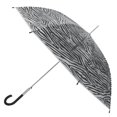 thumbnail image 5 of The Weather Station, 46in Clear Stick Rain Umbrella, Automatic Open, Clear Canopy with Prints, 5 of 5