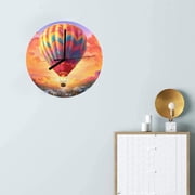 Wall Clock Artwork - Hot Air Balloon Glow - Personalized Wall Clock 11.6"