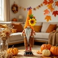 thumbnail image 4 of Harvest Gnome Plush Doll,Sunflower Maple Leaf Gnome Tabletop Ornament for Autumn Yard Thanksgiving Fall Decor, 4 of 6