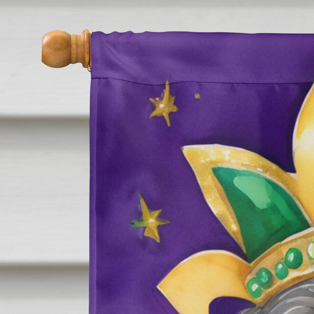 Havanese King of Mardi Gras House Flag 28 in x 40 in