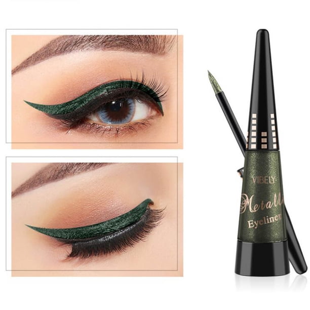 Hot6sl Liquidación de Ahorros de Verano Delineador de Ojos Líquido Perlado Brillante Delineador de Ojos de Alto Brillo Sombra de Ojos de Larga Duración 3 Ml