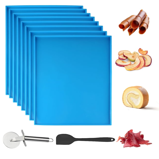 Bandejas de Deshidratador de Alimentos de Silicona Uprony 8 piezas 30x25 cm Juego