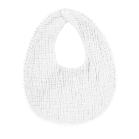 Newborn Baby Bib Headband Bandana Drooling Teething Muslin Saliva Towel Adjustable Cotton Gauze Lace Toddlers
