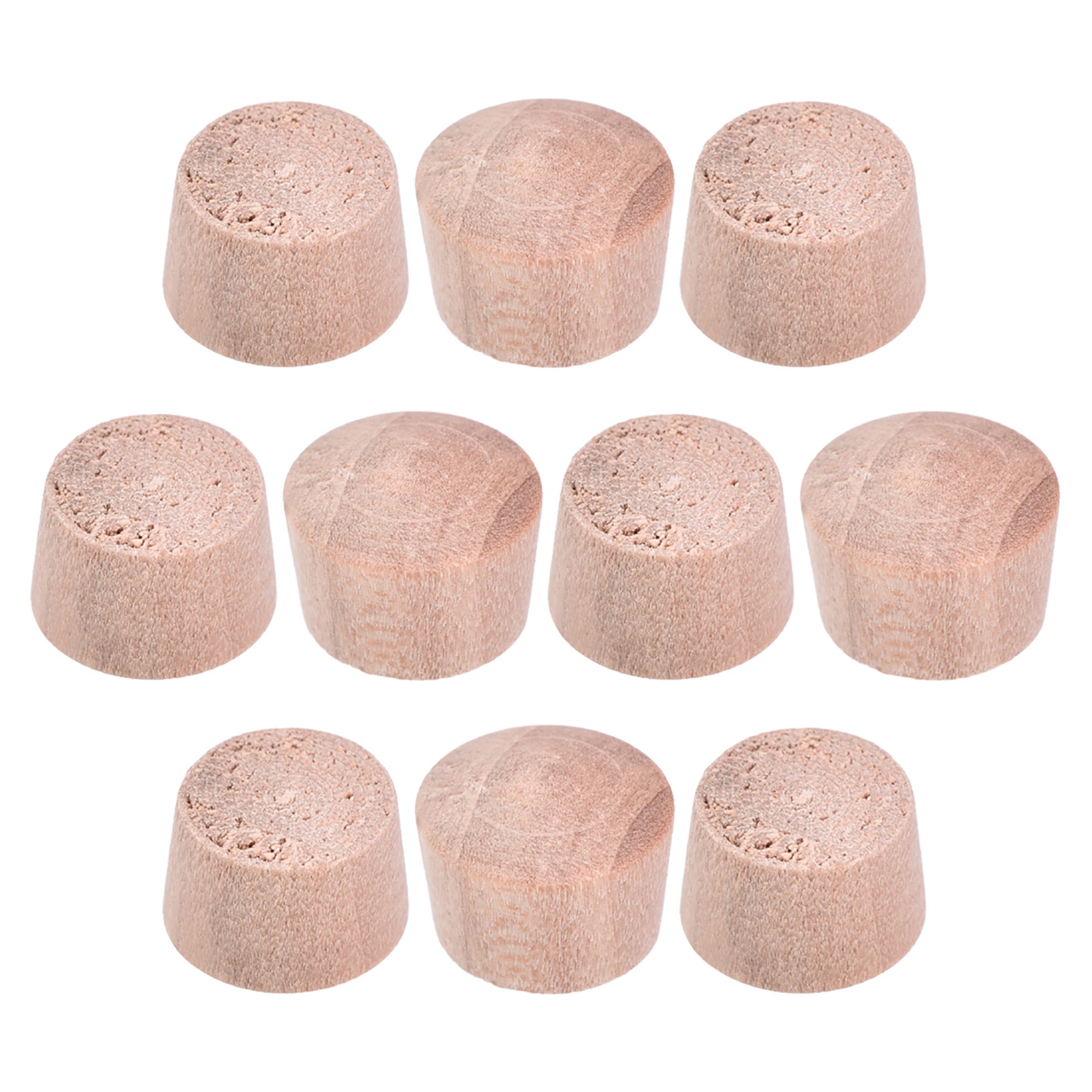 Wood Button Top Plugs 7/16 Inch Cherry Hardwood Furniture Plugs 9/25 Inch Height 100Pcs