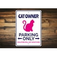 thumbnail image 1 of Cat Owner Parking Novelty Decor, Metal Wall Sign - 10x14 Inches, 1 of 4