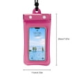 thumbnail image 4 of Sonducket Estuche para teléfono Impermeable Deportes acuáticos Natación Bajo el agua Teléfono celular Protector de bolsa seca con cordón Estuche de Deportes acuáticos Rosa roja Sonducket OD024598-07, 4 of 6