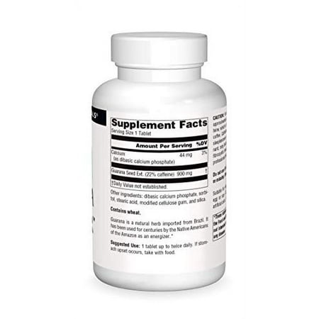 Source Naturals Guarana Energizer, 900 mg, 200 Tablets