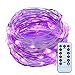 thumbnail image 3 of ITART Purple LED String Lights with Remote Timer Dimmable Mini Fairy Lights Battery Operated 50 LED 16.7 Ft Thin Wire Rope Lights for Christmas Dorm Halloween Wedding Bedroom Decoration, 3 of 4