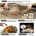 thumbnail image 6 of Griddle Accessories Kit, 43 Pcs Flat Top Grill Accessories Kit for Blackstone and Camp, Stainless Steel BBQ Tool Set with Spatula, Basting Cover, Scraper, Bottle, Tongs, Egg Rings & Carry Bag, 6 of 11