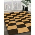 thumbnail image 2 of Ahgly Company Indoor Rectangle Patterned Black Bean Brown Area Rugs, 2' x 4', 2 of 6