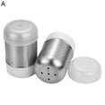 thumbnail image 1 of Flmtop 2Pcs Pepper Shakers Mirror Polishing Rust-proof Stainless Steel Seasoning Spice Dispenser Shaker for Home, 1 of 10