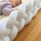 thumbnail image 3 of Almohada de nudo largo con cuatro hebras tejidas danesas para decoración de barandilla de cama infantil, 3 of 6