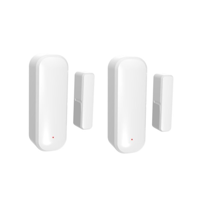 ZigBee Capteur de Porte et Fenêtre, Détecteur Application Tuya Protection de Sécurité Domestique Système d'Alarme pour Assistant Alexa, Performance Constante