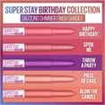 thumbnail image 3 of Maybelline Super Stay Ink Crayon Lipstick, Matte Longwear Lipstick, Happy Birthday!, 0.04 oz., 3 of 9