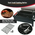 thumbnail image 6 of Feasto Portable Charcoal Grill Tabletop Grill with Cast Iron Grates and 354 Square in Cooking Area, 6 of 12