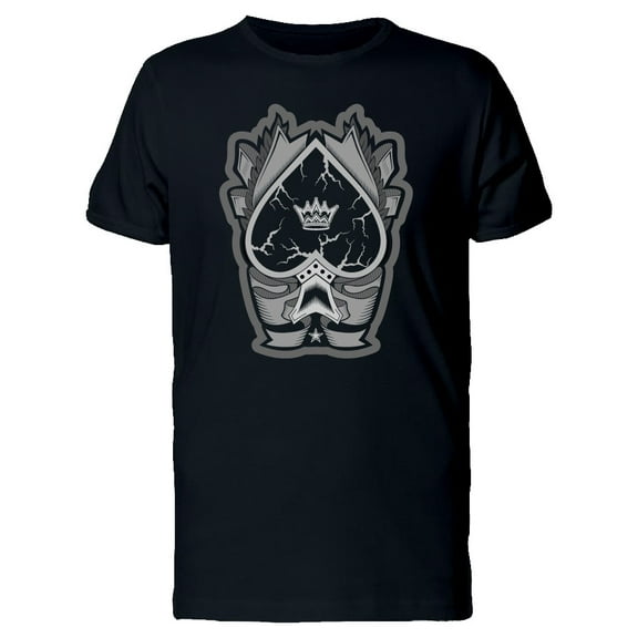 Ace Of Spades With Crack Tee Men's -Image by Shutterstock