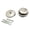 Chrome, variant on Kingston Brass Easy Touch Toe Tap Bathtub Drain Replacement Kit, Matte Black