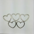 thumbnail image 4 of 25x5 Piezas Punk Estilo Gótico Aleación Corazón Círculo Anillos DIY Gargantilla Cuello Pierna Anillo Sunnimix anillo círculo corazón, 4 of 8