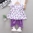 thumbnail image 5 of kaprioy Toddler Girl Clothes Toddler Baby Girl Summer Clothes Outfit Print T Shirt Top Jogger Pants Short Set Infant Girl Clothes 6 12 18 24 months 2T 3T 4T, 5 of 6